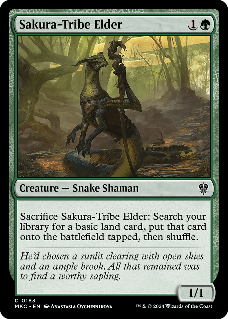 Magic: The Gathering - Sakura-Tribe Elder - Murders at Karlov Manor Commander