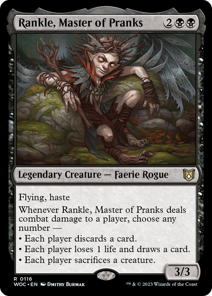 Magic: The Gathering - Rankle, Master of Pranks - Wilds of Eldraine Commander