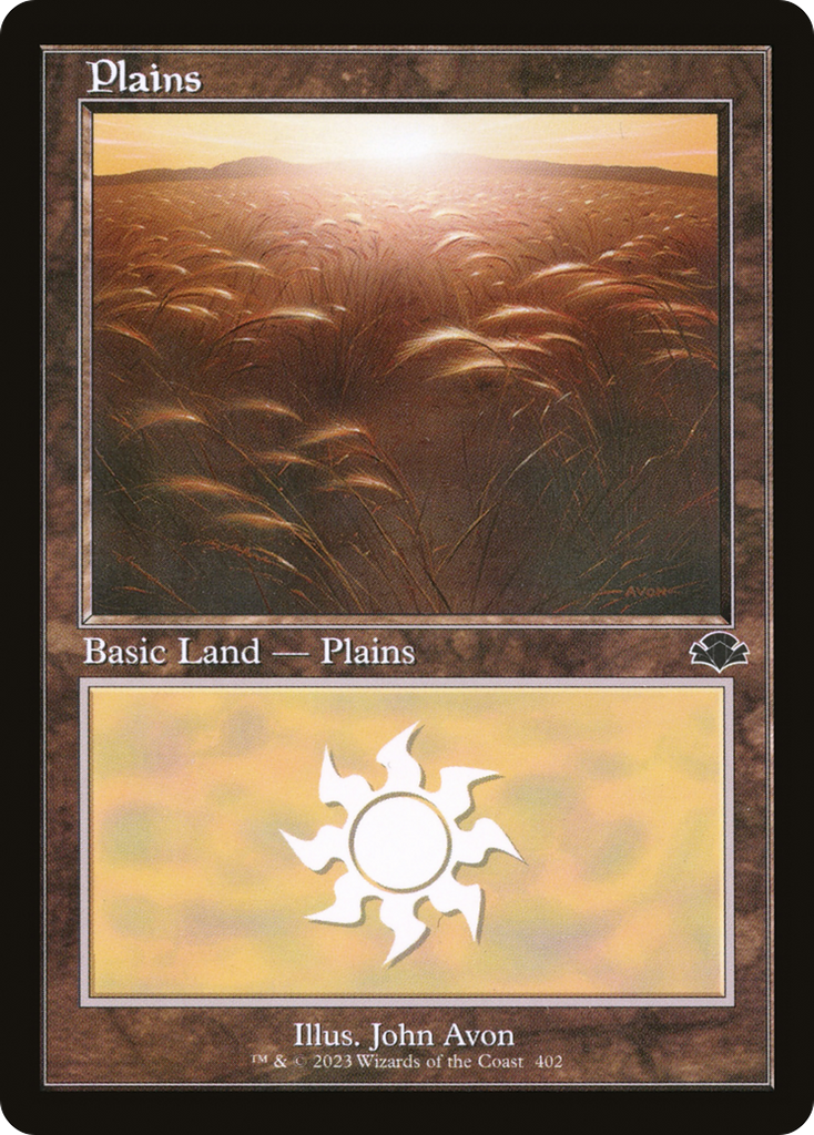 Magic: The Gathering - Plains #402 Foil - Dominaria Remastered