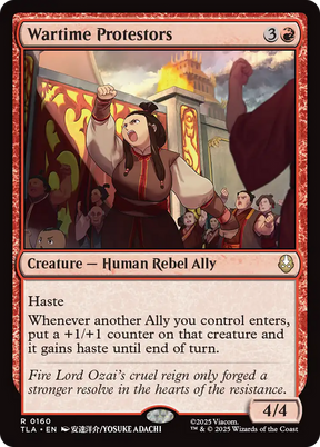 Magic: The Gathering - Wartime Protestors Foil - Avatar: The Last Airbender