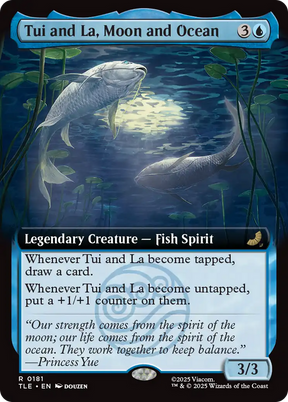 Magic: The Gathering - Tui and La, Moon and Ocean Foil - Avatar: The Last Airbender Eternal