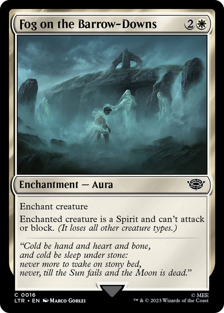 Magic: The Gathering - Fog on the Barrow-Downs Foil - The Lord of the Rings: Tales of Middle-earth