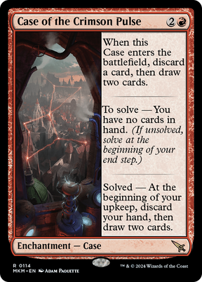 Magic: The Gathering - Case of the Crimson Pulse Foil - Murders at Karlov Manor