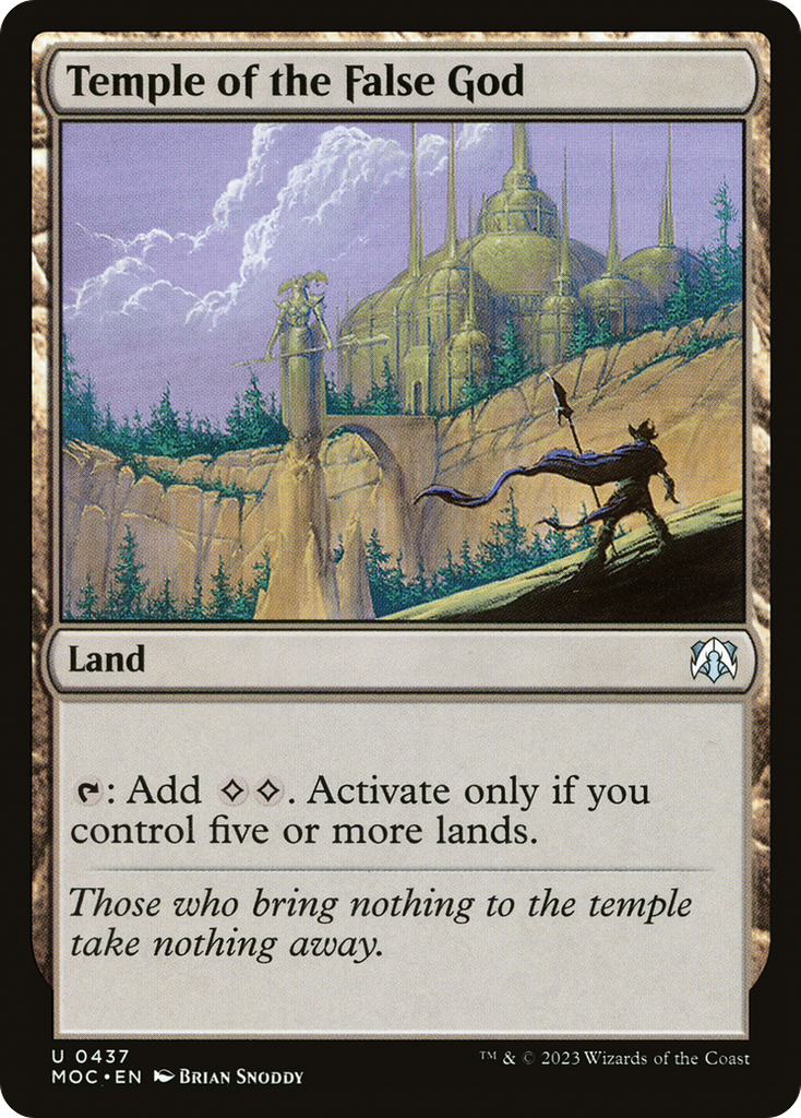 Magic: The Gathering - Temple of the False God - March of the Machine Commander