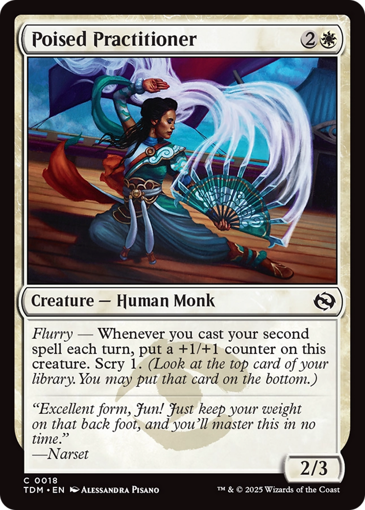 Magic: The Gathering - Poised Practitioner Foil - Tarkir: Dragonstorm
