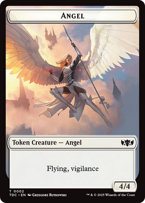 Magic: The Gathering - Angel Token - Tarkir: Dragonstorm Commander Tokens