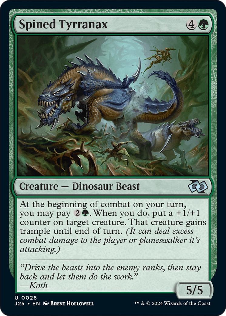 Magic: The Gathering - Spined Tyrranax - Foundations Jumpstart