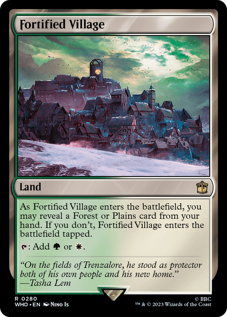 Magic: The Gathering - Fortified Village - Doctor Who