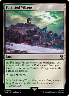 Magic: The Gathering - Fortified Village Foil - Doctor Who