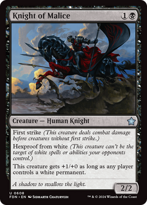 Magic: The Gathering - Knight of Malice - Foundations