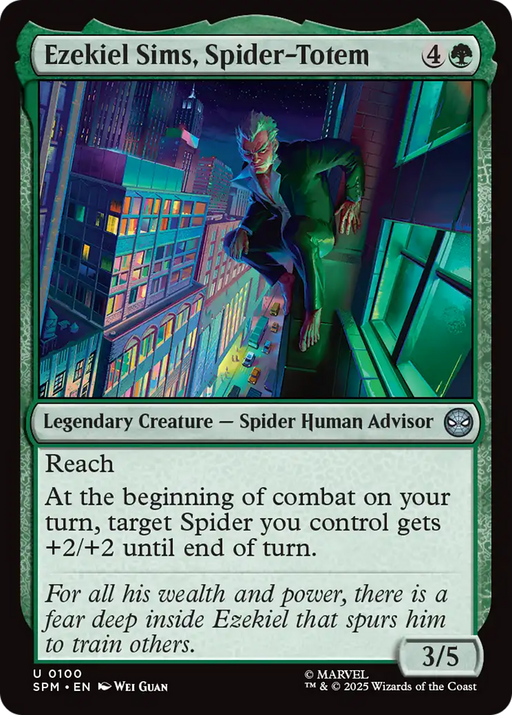 Magic: The Gathering - Ezekiel Sims, Spider-Totem Foil - Marvel's Spider-Man