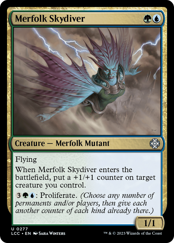 Magic: The Gathering - Merfolk Skydiver - The Lost Caverns of Ixalan Commander