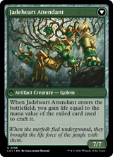 Magic: The Gathering - Jade Seedstones // Jadeheart Attendant Foil - The Lost Caverns of Ixalan