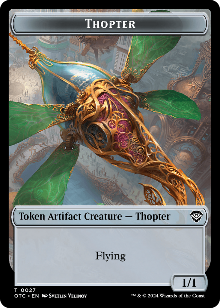 Magic: The Gathering - Thopter Token - Outlaws of Thunder Junction Commander Tokens