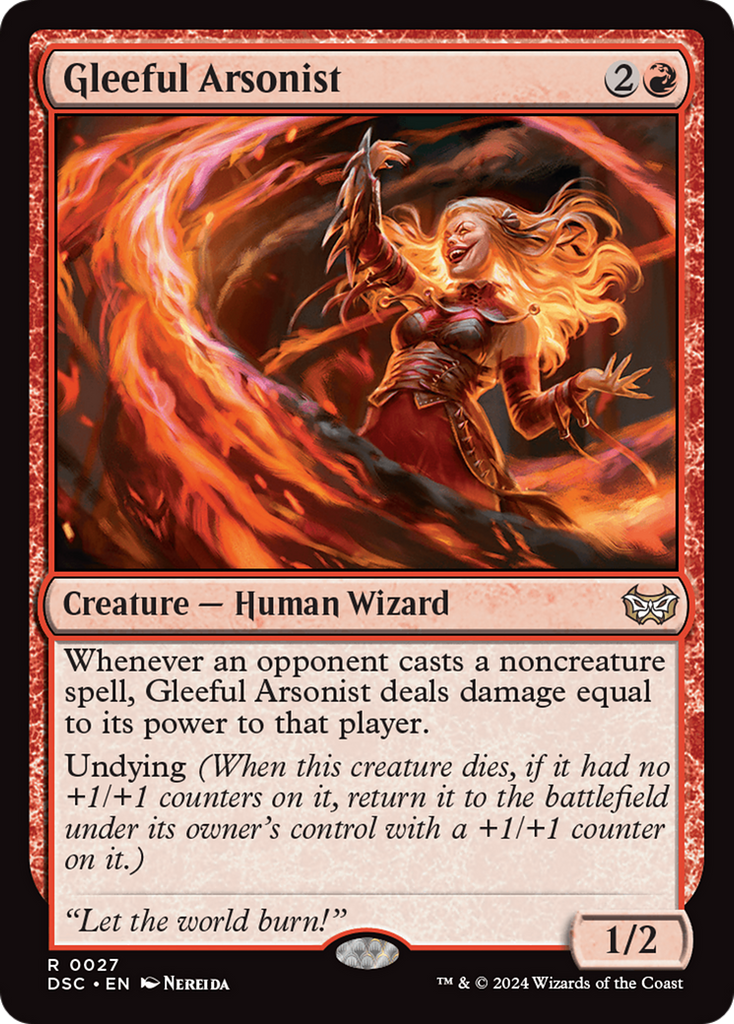 Magic: The Gathering - Gleeful Arsonist - Duskmourn: House of Horror Commander