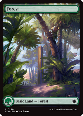 Magic: The Gathering - Forest #290 Foil - Foundations