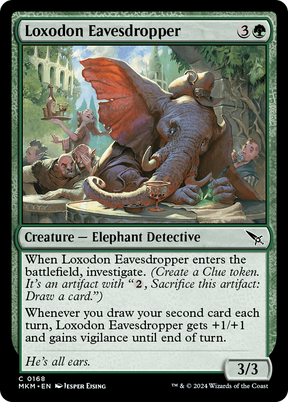 Magic: The Gathering - Loxodon Eavesdropper Foil - Murders at Karlov Manor