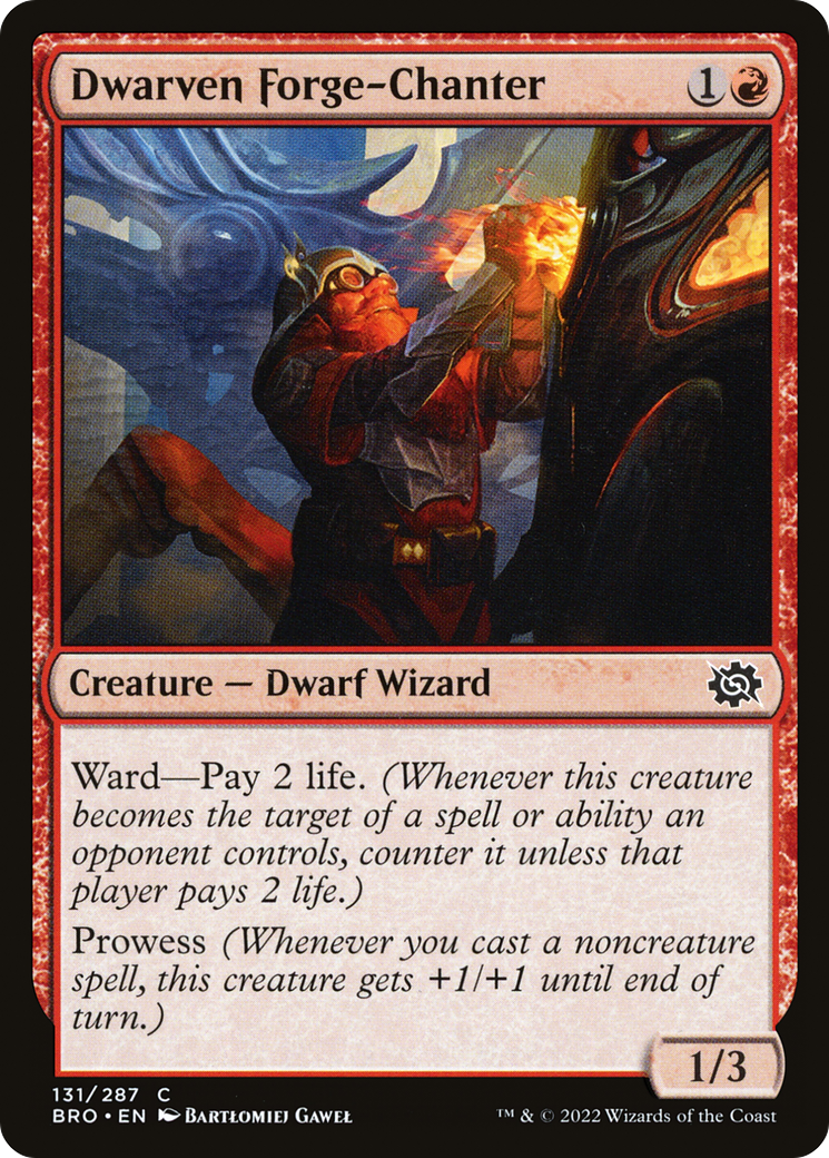 Magic: The Gathering - Dwarven Forge-Chanter Foil - The Brothers' War