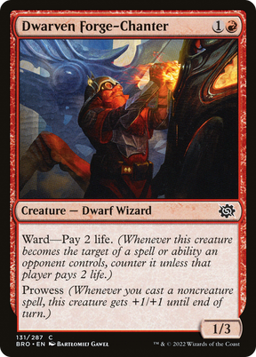 Magic: The Gathering - Dwarven Forge-Chanter Foil - The Brothers' War