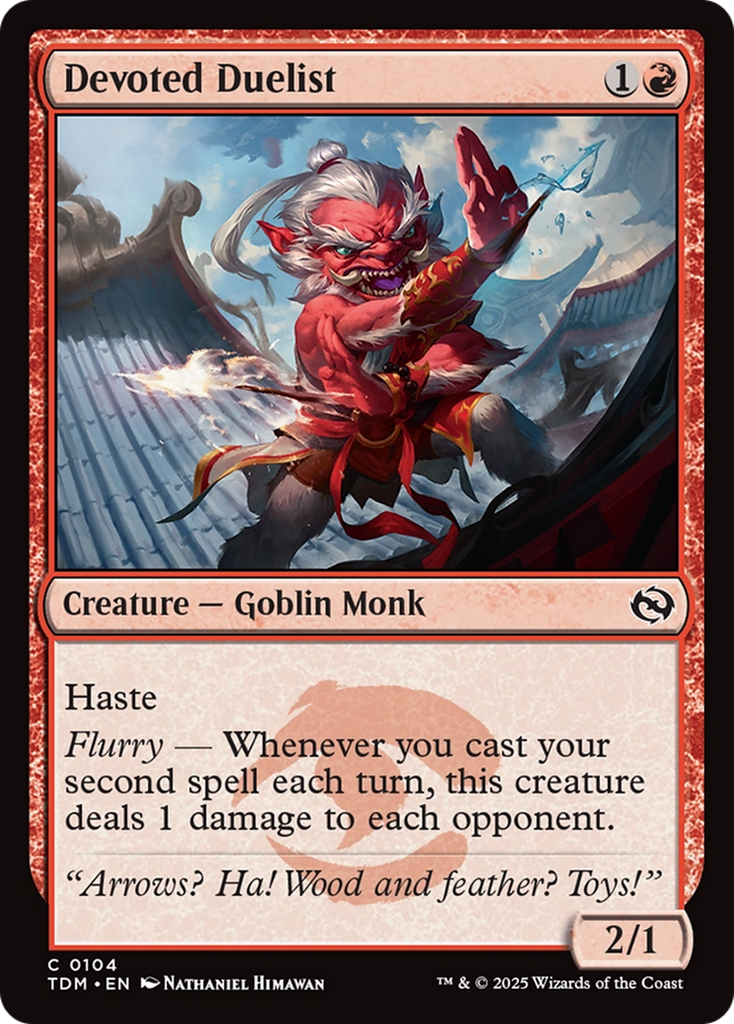 Magic: The Gathering - Devoted Duelist Foil - Tarkir: Dragonstorm