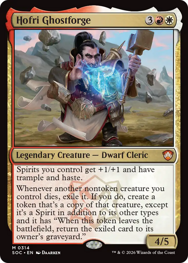 Magic: The Gathering - Hofri Ghostforge - Secrets of Strixhaven Commander