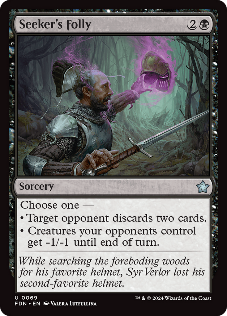 Magic: The Gathering - Seeker's Folly Foil - Foundations