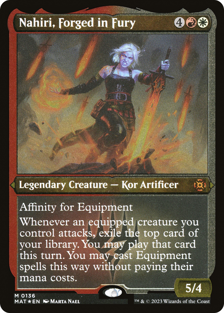 Magic: The Gathering - Nahiri, Forged in Fury Foil - March of the Machine: The Aftermath