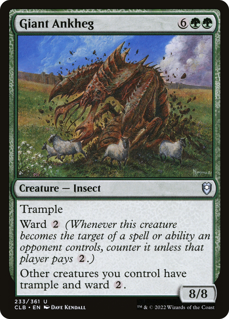 Magic: The Gathering - Giant Ankheg - Commander Legends: Battle for Baldur's Gate