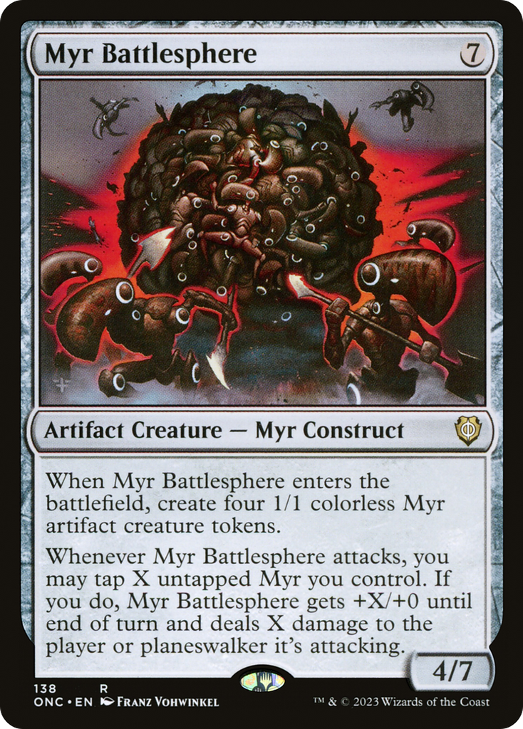 Magic: The Gathering - Myr Battlesphere - Phyrexia: All Will Be One Commander