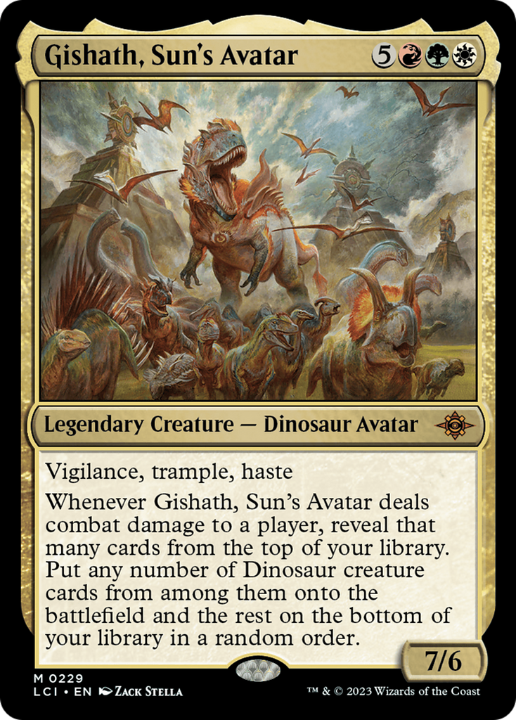 Magic: The Gathering - Gishath, Sun's Avatar Foil - The Lost Caverns of Ixalan