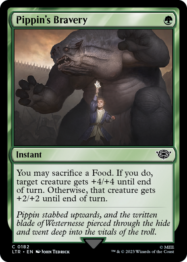 Magic: The Gathering - Pippin's Bravery Foil - The Lord of the Rings: Tales of Middle-earth