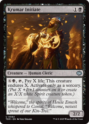 Magic: The Gathering - Krumar Initiate - Tarkir: Dragonstorm