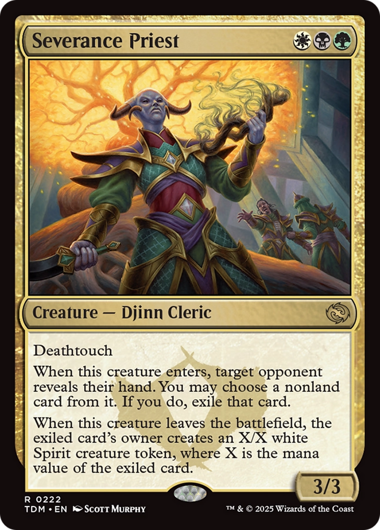 Magic: The Gathering - Severance Priest Foil - Tarkir: Dragonstorm
