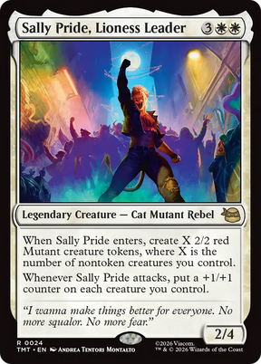 Magic: The Gathering - Sally Pride, Lioness Leader Foil - Teenage Mutant Ninja Turtles
