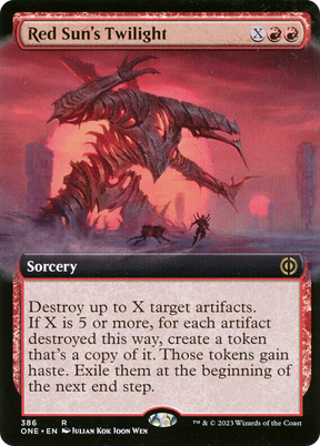 Magic: The Gathering - Red Sun's Twilight Foil - Phyrexia: All Will Be One