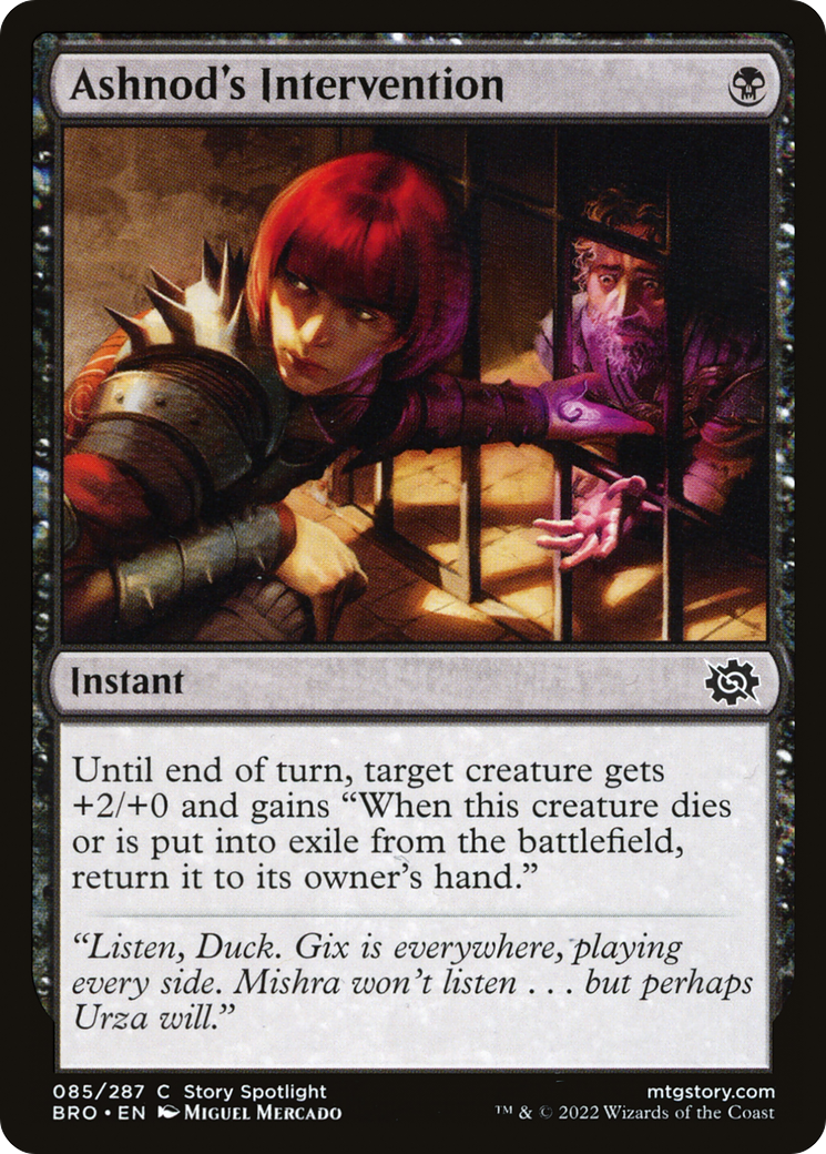 Magic: The Gathering - Ashnod's Intervention Foil - The Brothers' War