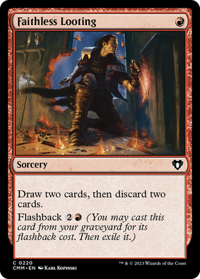 Magic: The Gathering - Faithless Looting Foil - Commander Masters