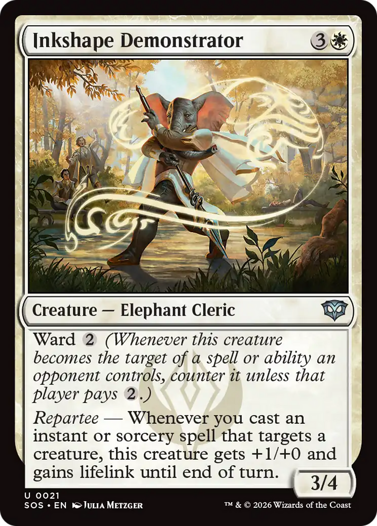 Magic: The Gathering - Inkshape Demonstrator Foil - Secrets of Strixhaven