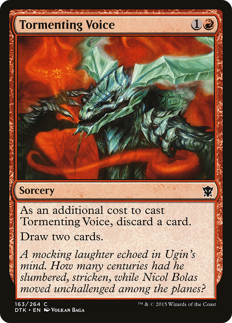 Magic: The Gathering - Tormenting Voice Foil - Dragons of Tarkir