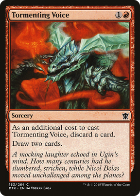 Magic: The Gathering - Tormenting Voice Foil - Dragons of Tarkir