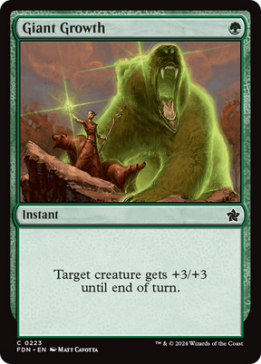 Magic: The Gathering - Giant Growth Foil - Foundations