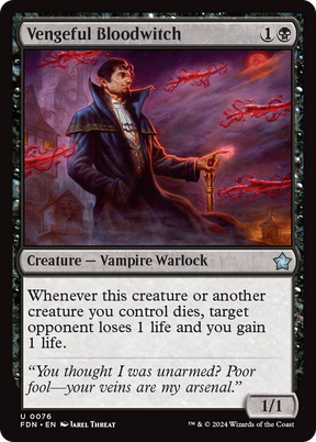 Magic: The Gathering - Vengeful Bloodwitch Foil - Foundations