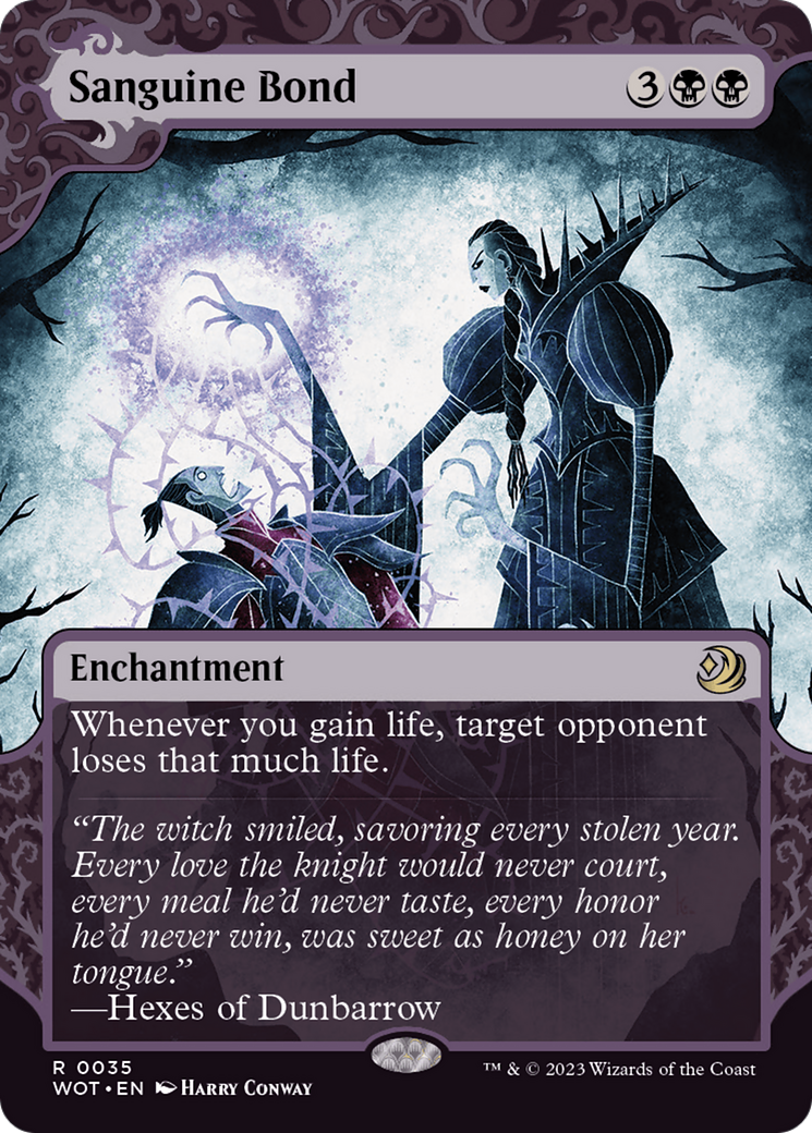 Magic: The Gathering - Sanguine Bond Foil - Wilds of Eldraine: Enchanting Tales