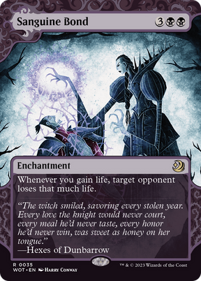 Magic: The Gathering - Sanguine Bond Foil - Wilds of Eldraine: Enchanting Tales