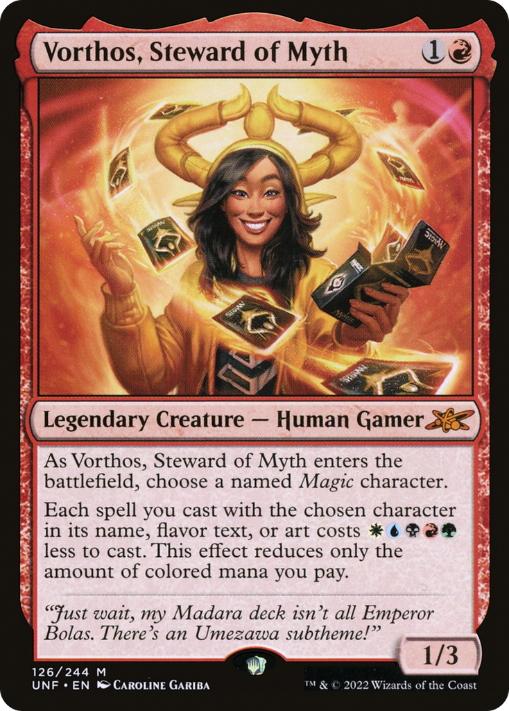 Magic: The Gathering - Vorthos, Steward of Myth Foil - Unfinity