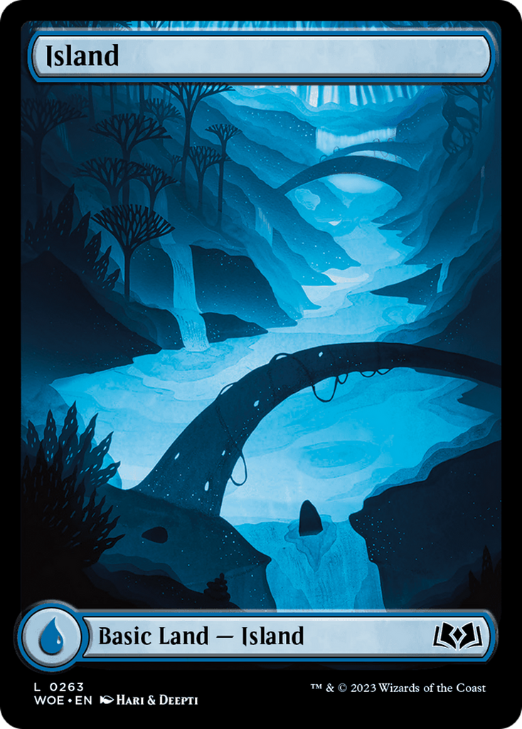 Magic: The Gathering - Island #263 Foil - Wilds of Eldraine