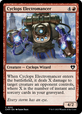 Magic: The Gathering - Cyclops Electromancer Foil - Commander Masters