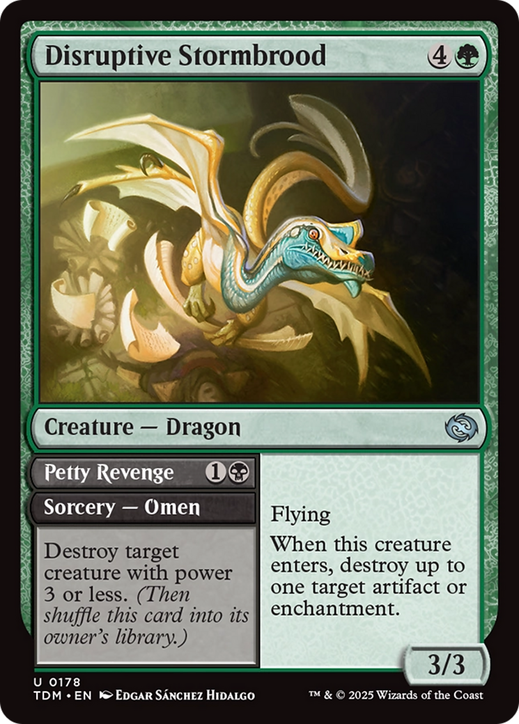 Magic: The Gathering - Disruptive Stormbrood // Petty Revenge - Tarkir: Dragonstorm