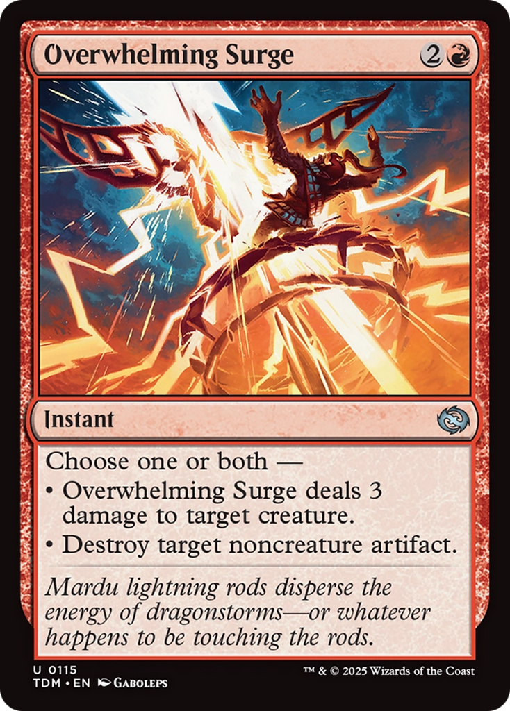 Magic: The Gathering - Overwhelming Surge Foil - Tarkir: Dragonstorm