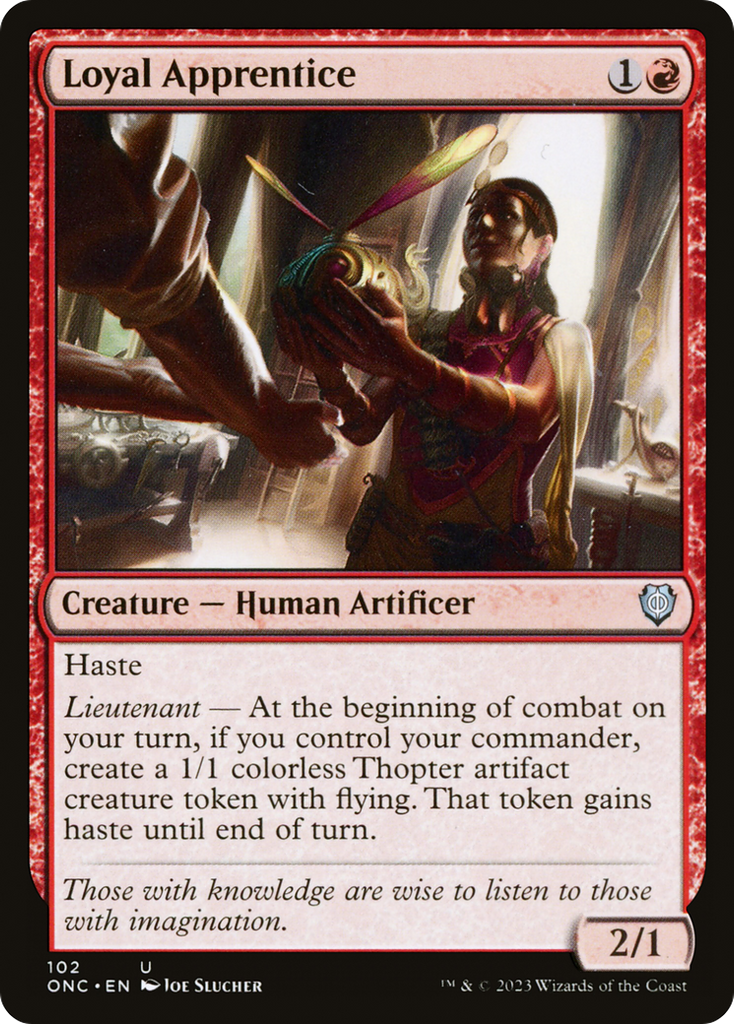 Magic: The Gathering - Loyal Apprentice - Phyrexia: All Will Be One Commander